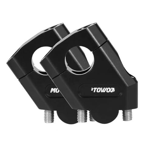 GHALSIEAV Für R1200GS MT07 MT09 3 Farbe Motorrad Lenker Riser Bar Montieren Griff Clamp Universal 28mm 22mm(28mm Black) von GHALSIEAV