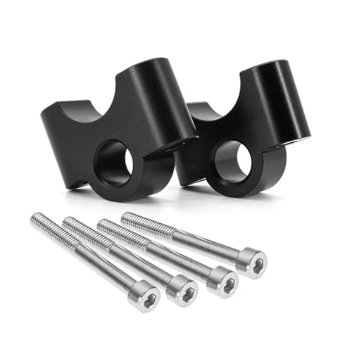 GHALSIEAV Für R1200GS R1250GS R1250 R1200 LC Abenteuer ADV S1000XR Lenker Riser Clamp Griff Bar Drag Verlängern Adapter(Black) von GHALSIEAV