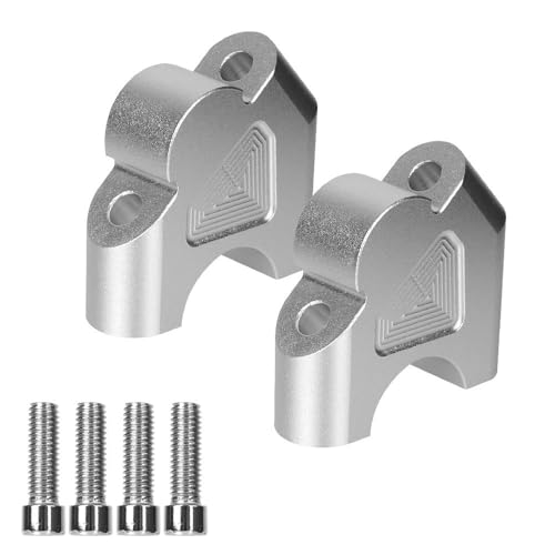 GHALSIEAV Für R1200GS R1250GS R1250RS S1000XR R1200R Abenteuer ADV Motorrad Lenker Zurück Bewegen Montieren Lenker Riser 32MM(Silver) von GHALSIEAV