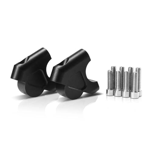 GHALSIEAV Für R1250GS R 1250 GS R1200GS LC Abenteuer ADV Lenker Riser 32MM Drag Griff Bar Clamp Verlängern Adapter S1000XR 2015-2018(Black-No Logo) von GHALSIEAV