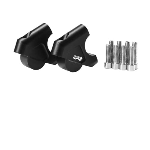GHALSIEAV Für R1250GS R 1250 GS R1200GS LC Abenteuer ADV Lenker Riser 32MM Drag Griff Bar Clamp Verlängern Adapter S1000XR 2015-2018(Black-S1000XR) von GHALSIEAV