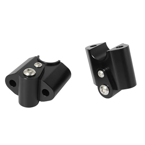 GHALSIEAV Für R18 2020-2021 Motorrad-Lenker-Riser-Steigerungsadapter CNC Aluminium-Griffbalkenhalterung Kit(Black) von GHALSIEAV