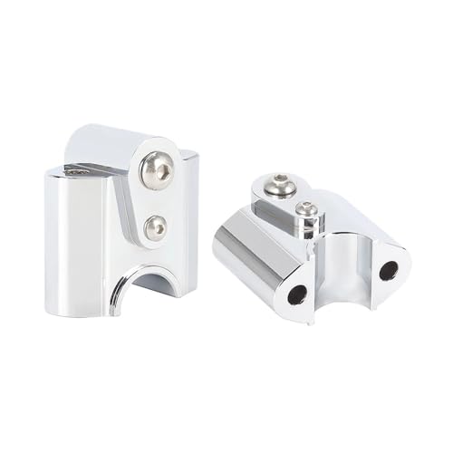 GHALSIEAV Für R18 2020-2021 Motorrad-Lenker-Riser-Steigerungsadapter CNC Aluminium-Griffbalkenhalterung Kit(Silver) von GHALSIEAV