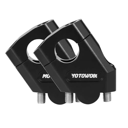 GHALSIEAV Für R850R F800ST R1150R R 850R F 800 ST R 1150 R Motorrad Lenker Riser Bar Montieren Griff Clamp Rot Silber Schwarz(22mm Black) von GHALSIEAV