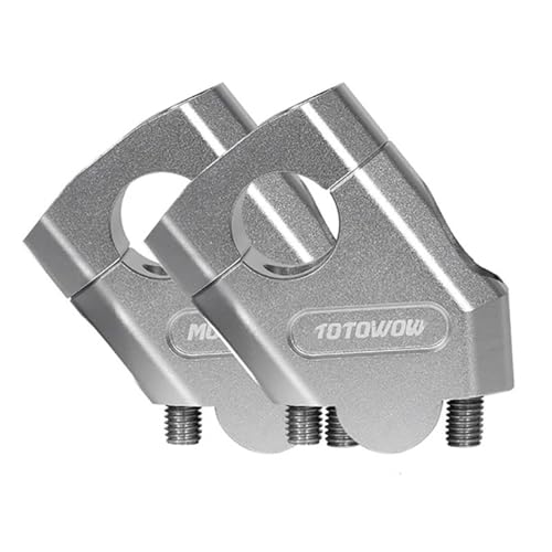 GHALSIEAV Für R850R F800ST R1150R R 850R F 800 ST R 1150 R Motorrad Lenker Riser Bar Montieren Griff Clamp Rot Silber Schwarz(22mm Silver) von GHALSIEAV