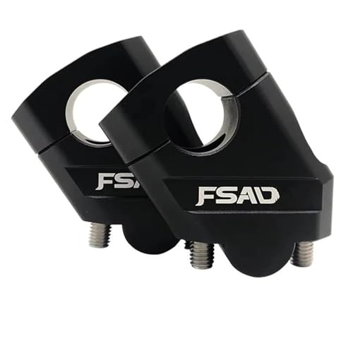 GHALSIEAV Für TDM850 TDM 850 1991-2002 1998 1999 2000 2001 Motorrad-Lenker-Riser-Montage Lenkerklemmung Aufstiegs-Verlängerungsadapter(Black) von GHALSIEAV