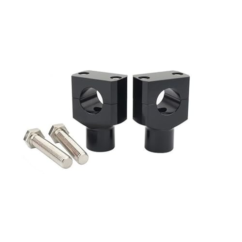 GHALSIEAV Für Universal 1 "25MM Motorrad Erhöhung Feste Klemme CNC Lenker Steigleitungen Kit Halterung(25mm Black A) von GHALSIEAV