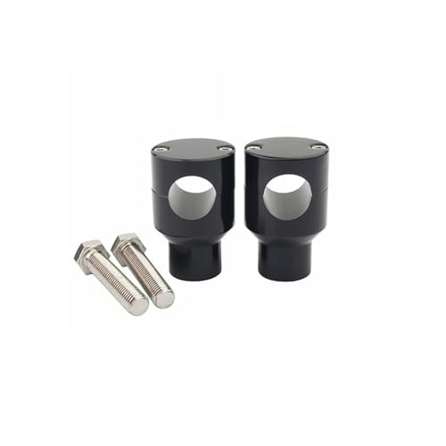 GHALSIEAV Für Universal 1 "25MM Motorrad Erhöhung Feste Klemme CNC Lenker Steigleitungen Kit Halterung(25mm Black B) von GHALSIEAV