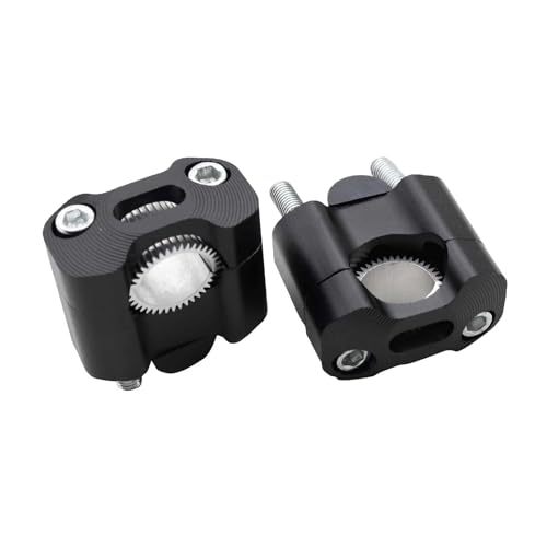 GHALSIEAV Für Universal Motorrad ATV 22mm 28mm Lenkerklemme Lenkererhöhung Adapter Lenkerklemmen(Black) von GHALSIEAV