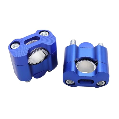 GHALSIEAV Für Universal Motorrad ATV 22mm 28mm Lenkerklemme Lenkererhöhung Adapter Lenkerklemmen(Blue) von GHALSIEAV