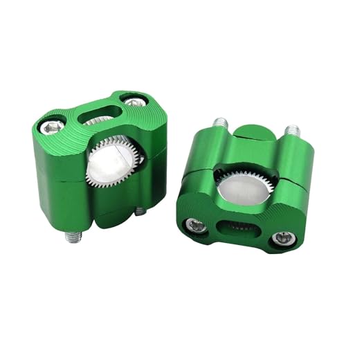 GHALSIEAV Für Universal Motorrad ATV 22mm 28mm Lenkerklemme Lenkererhöhung Adapter Lenkerklemmen(Green) von GHALSIEAV