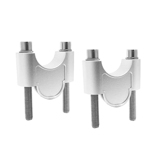 GHALSIEAV Für XL750 Transalp XL 750 2023 2024 Motorrad Lenker Riser Lift Lenker Riser Clip Erweiterung Adapter Extender(Silver) von GHALSIEAV
