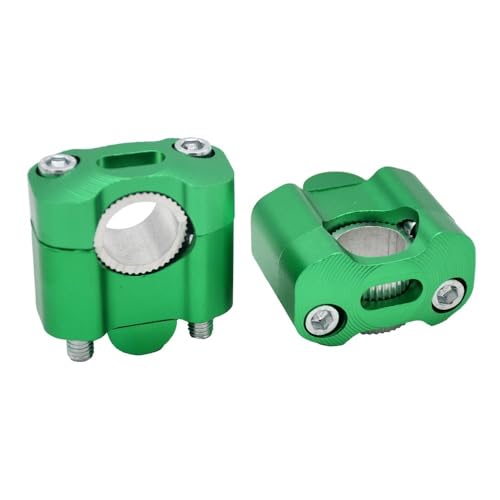 GHALSIEAV Motorrad 22mm 28mm 7/8 "Lenker Riser Aluminium Legierung Schellen Für Motocross(Green) von GHALSIEAV