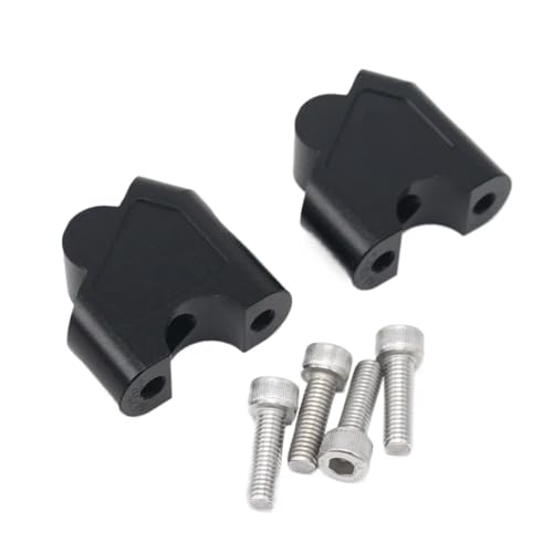 GHALSIEAV Motorrad Lenker Riser Adapter Halterung Clamp Halterung Für Z250 Für Z300 Für Z800 Für Z1000 Für ER6N(Black) von GHALSIEAV