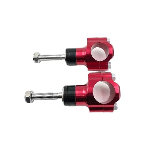GHALSIEAV Motorrad Lenkerklemme Lenkerklemmen 1 1/8 Zoll 28 Mm Lenkererhöhung(10mm Red) von GHALSIEAV