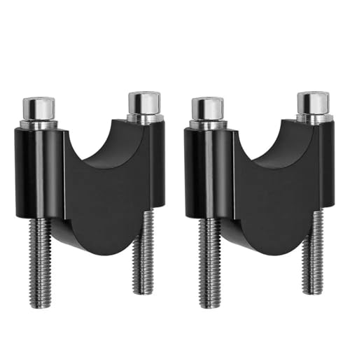 GHALSIEAV Motorrad Universal Lenker Riser Bar Halterung Griffklemme Universal 28 Mm 1 1/8 Zoll 22 Mm 7/8 Zoll(22MM Black) von GHALSIEAV