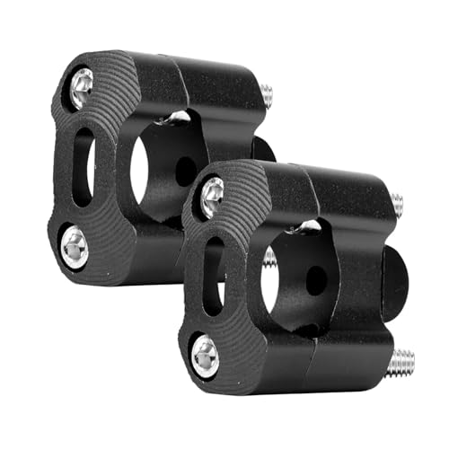 GHALSIEAV Universal 7/8 "Lenker Motorrad Klemmen Steigleitungen Adapter Dirt Pit Bike ATV Motorrad Zubehör(Black) von GHALSIEAV