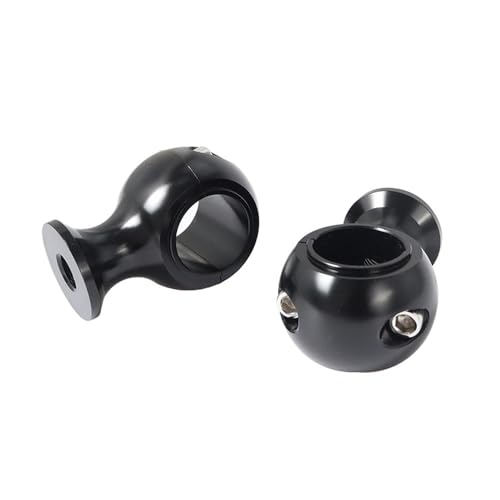 GHALSIEAV Universal Motorrad Lenker Riser Clamp Runde Erhöhung Halterung 25mm 22mm(Black 22mm) von GHALSIEAV