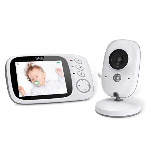 GHB Babyphone mit Kamera Baby Monitor 3.2" LCD Nachtsicht VOX Modus Gegensprechfunktion und Schlaflieder drinnen GHB Babyphone mit Kamera Baby Monitor 3.2" LCD Nachtsicht VOX Modus Gegensprechfunktion und Schlaflieder drinnen von GHB