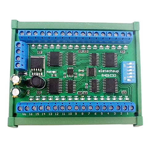 GHBOTTOM 32-Kanal DIN35 C45 Rail Box RS485 Modbus RTU ULN2803A Darlington Booster Modul Batterieschutzmodul DC 12V 24V Relaismodul von GHBOTTOM