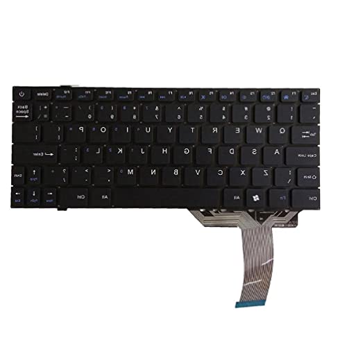 GHBOTTOM US -Laptop -Tastatur MyBook11 für IRBIS NB11 NB33 NB34 NB110A NB110B NB110C NB110L NB110R NB110W NB110X ENGLISCHE Tastatur gut getestet von GHBOTTOM