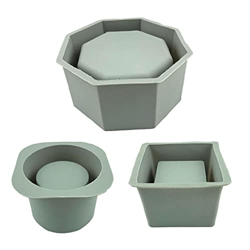 Großer Blumentopf Silikonform Diy Sukkulenten Beton Blumentopf Vase Gips Zementform Tonform Kerzenhalterform Silikon Blumentopfformen für Harz von GHBOTTOM