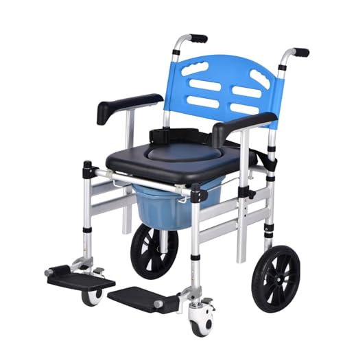 GHCCDAM Commode Duschstuhl Mit Rädern, Duschstuhl Mit Armen Und Rücken, Nachttransportrollstuhl, Rollender Kommode Transportstuhl Mit Rädern GHCCDAM Commode Duschstuhl Mit Rädern, Duschstuhl Mit Armen Und Rücken, Nachttransportrollstuhl, Rollender Kommode Transportstuhl Mit Rädern von GHCCDAM