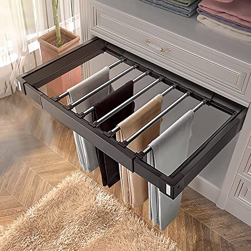 GHCCDAM Hosenträger Hosenaufhänger Bar Ausziehbare Hosenträger Kleiderorganisatoren Regal Schrank Garderobenständer Zum Aufhängen Von Kleidung Für Schrankkleidung von GHCCDAM