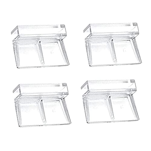 GHEART Schutzclips aus Glas für Aquarium, Clips für Aquarium, Halterungen aus Acryl, Zange für Fischtank, Zubehör für Aquarium, 6 mm dickes Glas), 4 Stück von GHEART