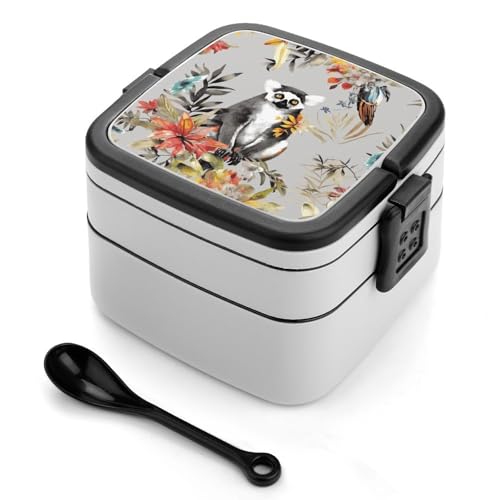 Bento-Box für Erwachsene, stapelbar, 2 Schichten, wiederverwendbar, auslaufsicher, Lunchbehälter für Erwachsene, Reisen, 940 ml, Lunchbox mit Löffel, tragbare Bento-Boxen, Mikrowelle, Geschirrspüler Bento-Box für Erwachsene, stapelbar, 2 Schichten, wiederverwendbar, auslaufsicher, Lunchbehälter für Erwachsene, Reisen, 940 ml, Lunchbox mit Löffel, tragbare Bento-Boxen, Mikrowelle, Geschirrspüler von GHENBLT