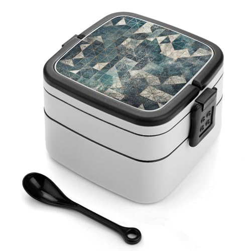 Bento-Box für Erwachsene, stapelbar, 2 Schichten, wiederverwendbar, auslaufsicher, Lunchbehälter für Erwachsene, Reisen, 940 ml, Lunchbox mit Löffel, tragbare Bento-Boxen, mikrowellengeeignet Bento-Box für Erwachsene, stapelbar, 2 Schichten, wiederverwendbar, auslaufsicher, Lunchbehälter für Erwachsene, Reisen, 940 ml, Lunchbox mit Löffel, tragbare Bento-Boxen, mikrowellengeeignet von GHENBLT