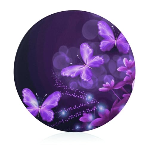 Schneidebrett aus gehärtetem Glas, 20,3 x 20,3 cm, mit Gummifüßen, rutschfestes und hitzebeständiges Obstschneidebrett, kleines Schneidebrett, Geschenk für Küche/Bar/Camping/Hochzeit/Wohnmobil/Reisen Schneidebrett aus gehärtetem Glas, 20,3 x 20,3 cm, mit Gummifüßen, rutschfestes und hitzebeständiges Obstschneidebrett, kleines Schneidebrett, Geschenk für Küche/Bar/Camping/Hochzeit/Wohnmobil/Reisen von GHENBLT