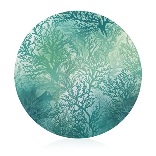 Schneidebrett aus gehärtetem Glas, Meeresalgen, 20,3 x 20,3 cm, mit Gummifüßen, rutschfestes und hitzebeständiges Obstschneidebrett, kleines Schneidebrett, Geschenk für Küche/Bar/Camping/Hochzeit Schneidebrett aus gehärtetem Glas, Meeresalgen, 20,3 x 20,3 cm, mit Gummifüßen, rutschfestes und hitzebeständiges Obstschneidebrett, kleines Schneidebrett, Geschenk für Küche/Bar/Camping/Hochzeit von GHENBLT