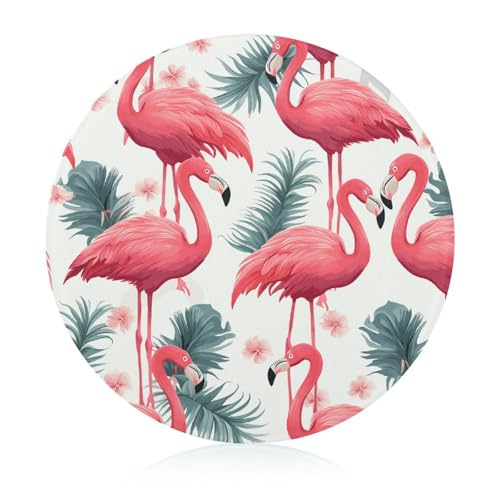 Schneidebrett aus gehärtetem Glas mit Flamingo-Muster, 20,3 x 20,3 cm, mit Gummifüßen, rutschfestes und hitzebeständiges Obstschneidebrett, kleines Schneidebrett, Geschenk für Küche/Bar/Camping Schneidebrett aus gehärtetem Glas mit Flamingo-Muster, 20,3 x 20,3 cm, mit Gummifüßen, rutschfestes und hitzebeständiges Obstschneidebrett, kleines Schneidebrett, Geschenk für Küche/Bar/Camping von GHENBLT