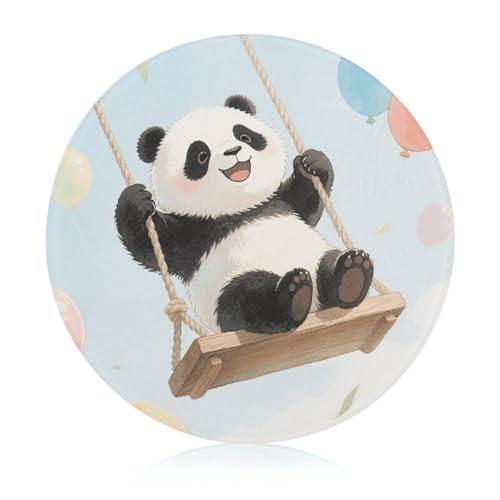 Schneidebrett aus gehärtetem Panda mit Ballon-Glas, 20,3 x 20,3 cm, mit Gummifüßen, rutschfestes und hitzebeständiges Obstschneidebrett, kleine Schneidebretter, Geschenk für Küche/Bar/Camping/Hochzeit Schneidebrett aus gehärtetem Panda mit Ballon-Glas, 20,3 x 20,3 cm, mit Gummifüßen, rutschfestes und hitzebeständiges Obstschneidebrett, kleine Schneidebretter, Geschenk für Küche/Bar/Camping/Hochzeit von GHENBLT