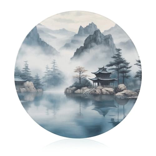 Schneidebrett aus gehärtetem asiatischem Glas, 20,3 x 20,3 cm, Schneidebrett mit Gummifüßen, rutschfestes und hitzebeständiges Obstschneidebrett, kleine Schneidebretter, Geschenk für Küche/Bar/Camping Schneidebrett aus gehärtetem asiatischem Glas, 20,3 x 20,3 cm, Schneidebrett mit Gummifüßen, rutschfestes und hitzebeständiges Obstschneidebrett, kleine Schneidebretter, Geschenk für Küche/Bar/Camping von GHENBLT