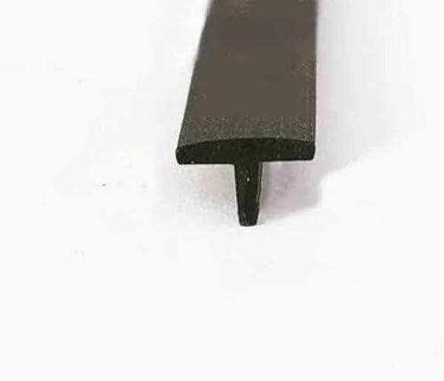 1/3/5 Meter T-förmiger Dichtungsstreifen aus Silikonkautschuk in voller Größe, für Tür, Fenster, Glas, Spaltfüller, Geräuschdämmung, wasserdicht, winddicht, 4 x 6 mm von GHFNJYH