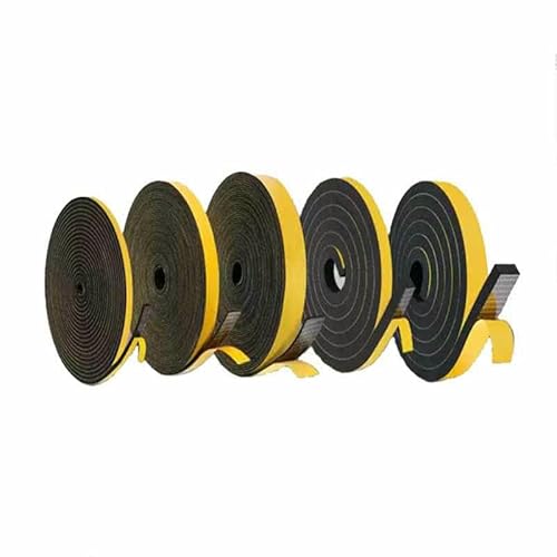 1–10 mm Schaumstoff-Dichtungsstreifen, einseitiges EVA-Klebeband, stoßfester Schaumstoff-Dichtungsstreifen, Puffer, Antikollisions-Schaumstoffband – Dicke 3,0 mm, Länge 5 m, Breit von GHFNJYH