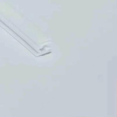 1 Packung 6 Meter langes selbstklebendes Silikon-Dichtungsband für die Eingangstür, winddichtes und schalldichtes Türspaltfüllmaterial - 10 x 10 Weiß - 6M von GHFNJYH