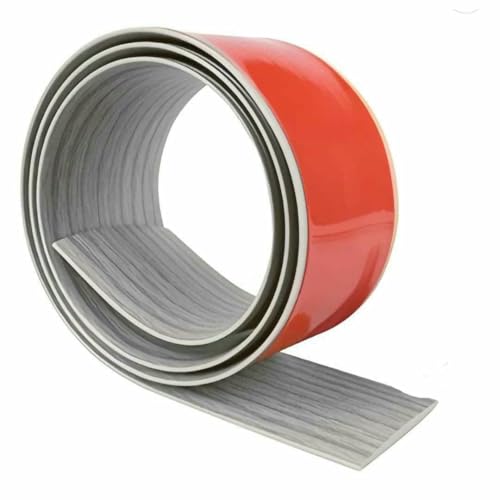 1 Stück 1 m/2 m/3,0 Meter Schutzstreifen für Teppichkanten PVC-Bodenschwellen-Übergangsdichtungen sind für Lücken geeignet-GRAU-2M von GHFNJYH