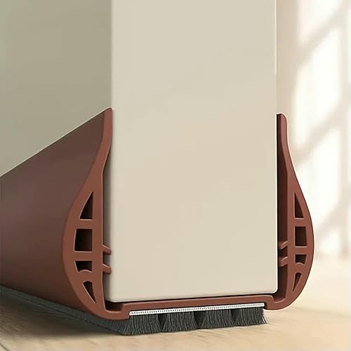 1 Stück selbstklebender Türbodendichtungsstreifen Schlafzimmer PVC Zugluftstopper Schallschutz Zugluftstopper Home Türdichtung-Braun von GHFNJYH