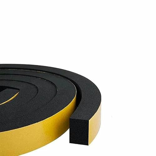 10 m Gummischwamm-Dichtungsstreifen, Tür- und Fensterdichtungsstreifen, selbstklebend, schalldichtes Antikollisionsband, Wandisolierung, Akustikschaum, 10 mm x 25 mm x 2 m 10 m Gummischwamm-Dichtungsstreifen, Tür- und Fensterdichtungsstreifen, selbstklebend, schalldichtes Antikollisionsband, Wandisolierung, Akustikschaum, 10 mm x 25 mm x 2 m von GHFNJYH