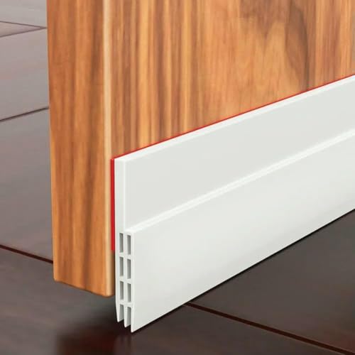 100 cm Winddichter Dichtungsstreifen Zugluftstopper Stopper Türunterschutz Schutz Türstopper Staubdicht Blocker Versiegelung Schalldicht-Weiß von GHFNJYH