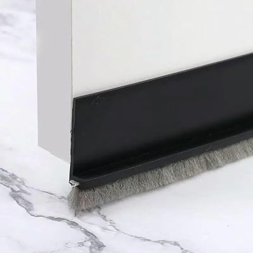 1M 1 Stück Türstopper, Türfeger und Dichtungsstreifen für Außen- und Innentüren, verbesserte Bürstendichtungsstreifen-Schwarz maoshua-30mm-1M von GHFNJYH