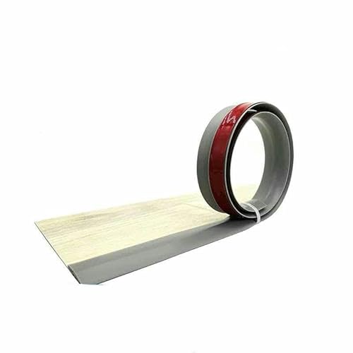 1M Selbstklebender Nahtstreifen Weich-PVC-Bodenschwellen-Übergangsdichtungsstreifen Bodenschwelle Antikollisionsnahtkantenverkleidung-Grau 5mm-1M von GHFNJYH