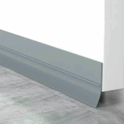1M Selbstklebender Türbodendichtungsstreifen PVC-Tür-Windschutzscheiben-Dichtungsstreifen Verstellbarer wasserdichter Dichtungsstreifen gegen Kälte-Grau von GHFNJYH