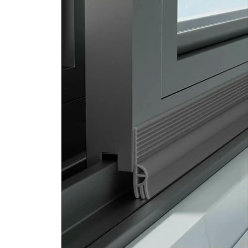 2/4,0 m Schalldämmendes Dichtungsband für Schiebefenster, für den Haushalt, winddicht, sturzsicher, selbstklebend, Spaltfüllung – Dunkelgrau – 4,0 m von GHFNJYH