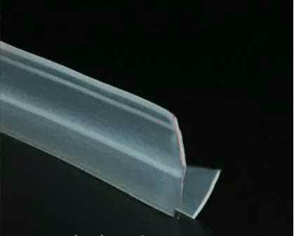 2 Meter/Los Verbreiterte F/h-förmige Silikonkautschuk-Dichtungsstreifen für Duschraumtüren, Fenster, Glas, für 6/8/10/12 mm Glas-h6mm x 2Meters von GHFNJYH