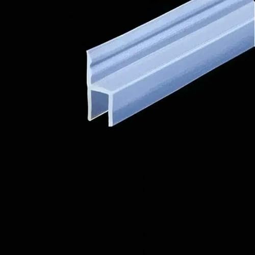 2 Meter verbreiterte F/h-Form Silikonkautschuk Rahmenlose Duschraumtür Fensterglasdichtungsstreifen Dichtungsstreifen für 6/8/10/12 mm Glas-h-Typ-10 mm-2m von GHFNJYH