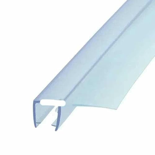 2 Stück PVC-Gummi-Glastürdichtungsstreifen 4 bis 12 mm rahmenlos Badewannen-Duschwand Dichtungsspalt Fenstertür Dichtungsstreifen Wasserstopper-F-6mm von GHFNJYH